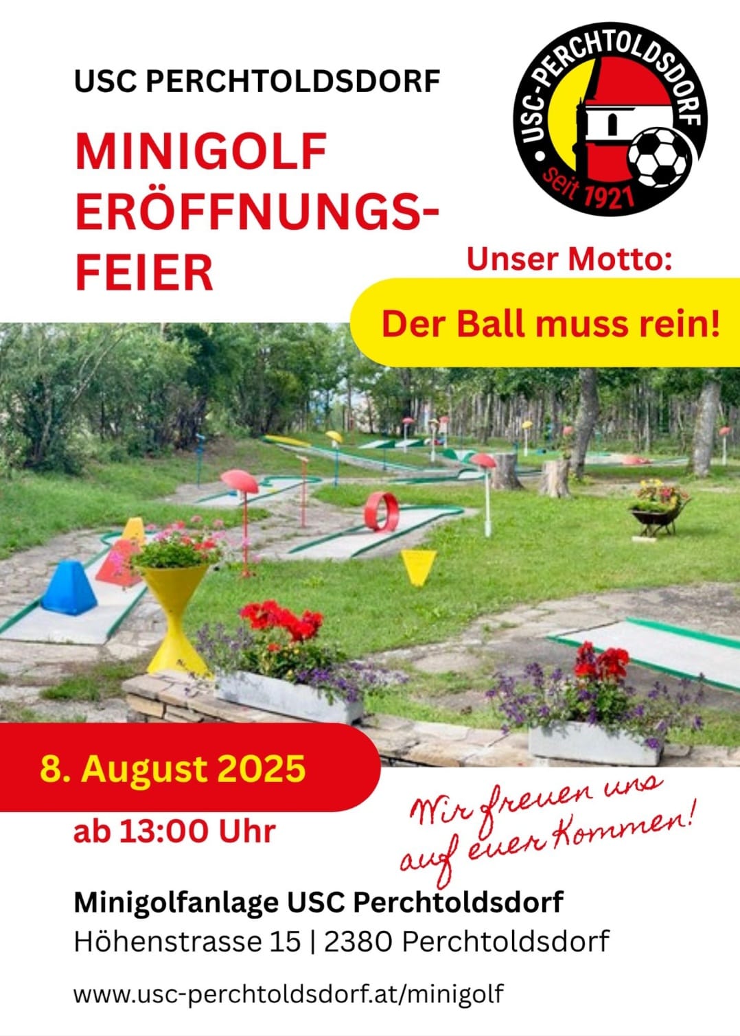 Update zur Minigolf-Eröffnungsfeier