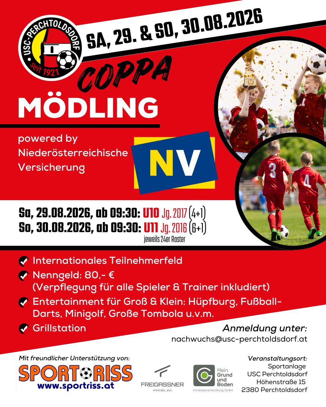 Coppa Mödling 2026 beim USC Perchtoldsdorf