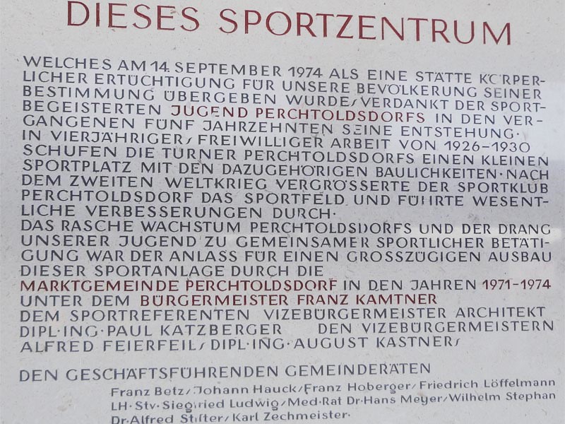 Historisches Bild SC Perchtoldsdorf